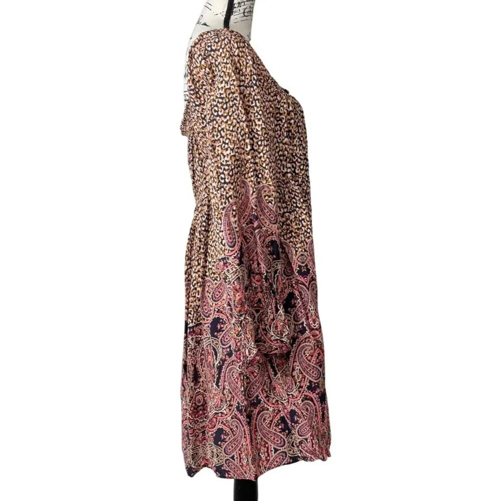 Maeve Anthropologie Milou Babydoll Peasant Dress Boho Womens Size L - Picture 3 of 8